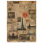 лист крафт бумаги с рисунком "vintage europe", #8, 42x29,7 см