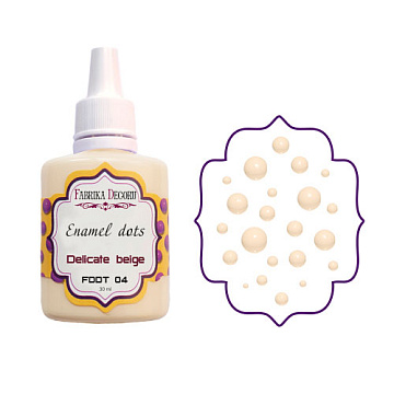 Liquid enamel dots Delicate beige 30 ml
