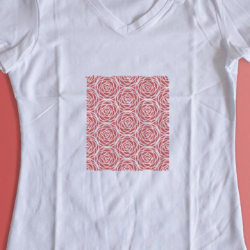 Stencil for crafts 15x20cm "Abstraction roses" #215 - 2