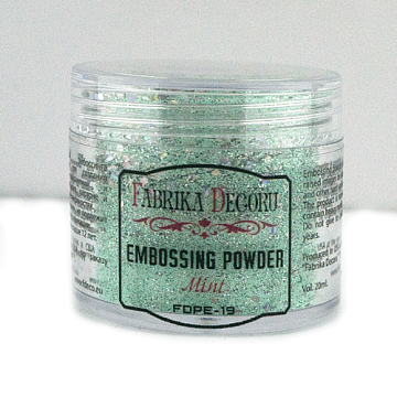 Embossing powder with glitter Mint 20 ml