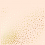 Sheet of single-sided paper with gold foil embossing, pattern Golden Maxi Drops Beige, 12"x12"