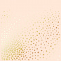 Sheet of single-sided paper with gold foil embossing, pattern Golden Maxi Drops Beige, 12"x12"