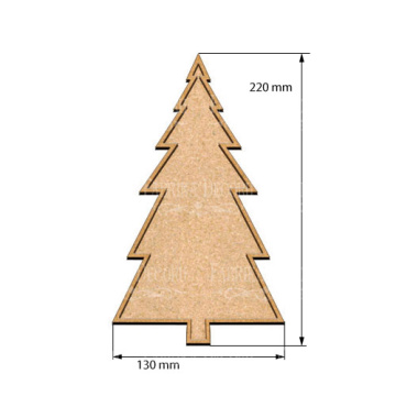  Art board Pine tree 13х22 cm - 2