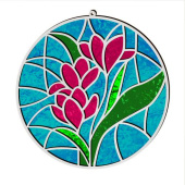 набор арт витраж "весенние цветы", для витражной живописи по номерам набор арт витраж "весенние цветы", для витражной живописи по номерам