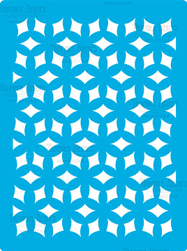 Stencil for crafts 15x20cm "background Rhombuses" #342