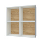 Shelf 400mm x 400mm x 250mm, White body, Back Panel MDF - 8