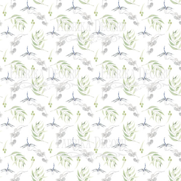 Sheet of double-sided paper for scrapbooking Tender Orchid #6-02 12"x12" - 2