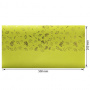 Piece of PU leather for bookbinding with gold pattern Golden Dill Light green, 50cm x 25cm - 0