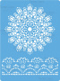 Stencil for crafts 15x20cm "Delicate lace 2" #185