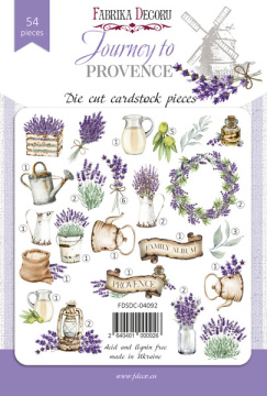 Set of die cuts  Journey to Provence, 54 pcs - 2 Set of die cuts  Journey to Provence, 54 pcs - 2