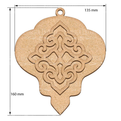 Blank for decoration New year tree toy 44, #477 - 2