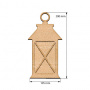  Art board Decorative lantern 1 10,5х20 cm - 0