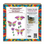 Art Stained Glass Kit "Vivid Butterflies", for painting by numbers - 1