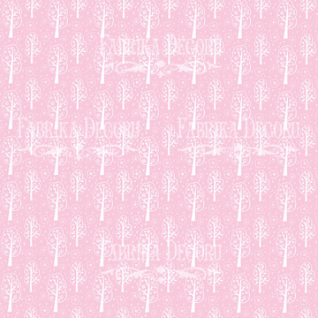 Sheet of double-sided paper for scrapbooking Scandi Baby Girl #21-03 12"x12" - 2