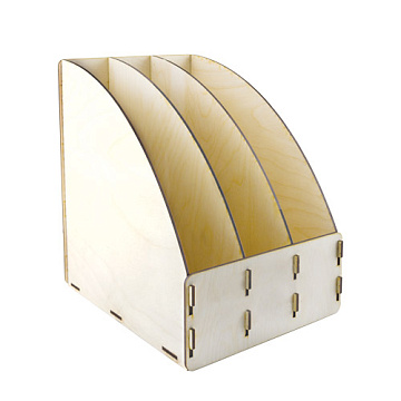 Plywood desk organizer kit for A3 paper and scrapbook paper 12"x12"