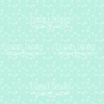 Sheet of double-sided paper for scrapbooking Little elephant #23-02 12"x12" - 2