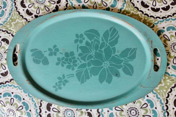 Stencil for decoration XL size (30*30cm), Bunch of clematis #014 - 2