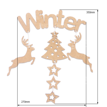 Blank for decoration " Winter" #180 - 2