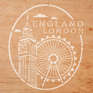 Stencil for decoration XL size (30*30cm), London #031 - 2