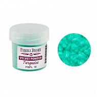 Velvet powder, color turquoise, 20 ml