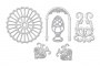 Набор чипбордов Античный декор #2 10х15 см #676