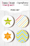 Set of 4pcs flair buttons for scrabooking #067