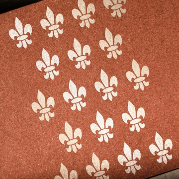 Stencil for crafts 15x20cm "Lilies heraldry 1" #103 - 2 Stencil for crafts 15x20cm "Lilies heraldry 1" #103 - 2