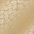 лист односторонней бумаги с фольгированием, дизайн golden delicate leaves kraft, 30,5см х 30,5см