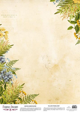 deco vellum colored sheet botany spring, a3 (11,7" х 16,5")