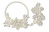  Набор чипбордов Рамка Пуансеттия 10х15 см #768 color_Milk