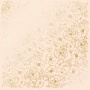 Sheet of single-sided paper with gold foil embossing, pattern Golden Pion Beige, 12"x12"