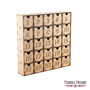Advent calendar Catholic for 25 days, DIY kit #097