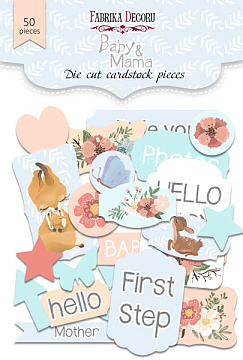 Set of die cuts Baby&Mama, 50 pcs