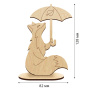 Figurine for painting and decorating #540 "Fox under the umbrella" - 1