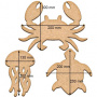Артборды Краб, Медуза, Черепаха набор