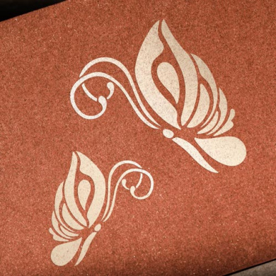 трафарет многоразовый 11x15см бабочки 2 #099 фабрика декору - 2