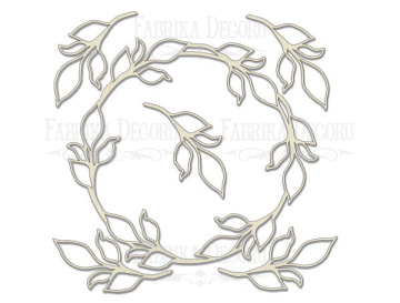 Megachipboard "Frame with sprigs" #017 - 2