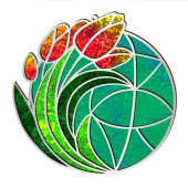 набор арт витраж "букет тюльпанов", для витражной живописи по номерам набор арт витраж "букет тюльпанов", для витражной живописи по номерам