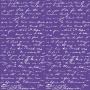 Einseitig bedrucktes Blatt Papier mit Silberfolie, Muster Silberner Text Lavendel 12"x12"
