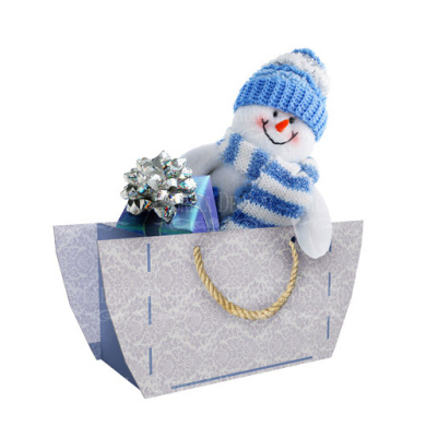 подарочная коробка-сумочка с ручками для презентов, цветов, сладостей, 355х175х150 мм, набор diy #297 фабрика декору - 2