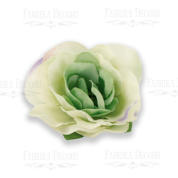 Rose flowers, color Cream with mint, 1pcs - 2 Rose flowers, color Cream with mint, 1pcs - 2