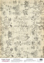 Деко веллум (лист кальки с рисунком) Vintage Botanical page, А3 (29,7см х 42см)