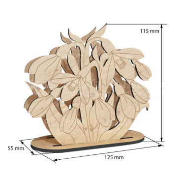 Napkin holder "Snowdrops" #300 - 2 Napkin holder "Snowdrops" #300 - 2