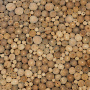 Sheet of double-sided paper for scrapbooking Wood natural #57-03 12"x12" - 0