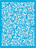 трафарет многоразовый a4 завитки флора #179_1 фабрика декору