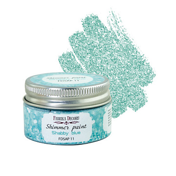 Shimmer paint Shabby blue 30 ml