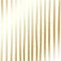 Sheet of single-sided paper with gold foil embossing, pattern Golden Stripes White, 12"x12"