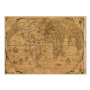 Kraft paper sheet Maps of the seas and continents #07, 16,5’’x11,5’’ 