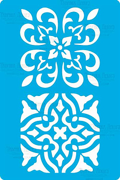 Stencil for crafts 15x20cm "Baroque ornament" #322