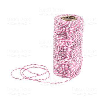 Cotton melange cord.White with light pink.